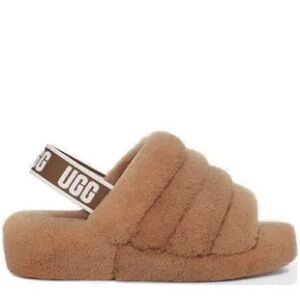 UGG Fluffy Slide Sandals - Chestnut